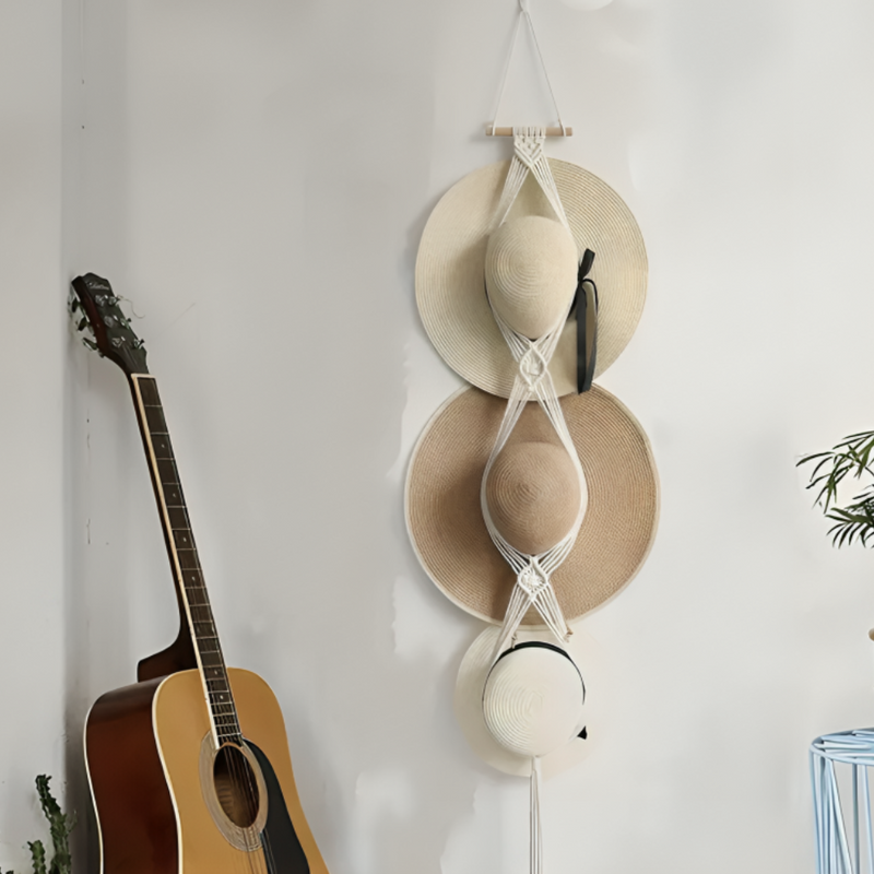 The Macramé Hat Holder